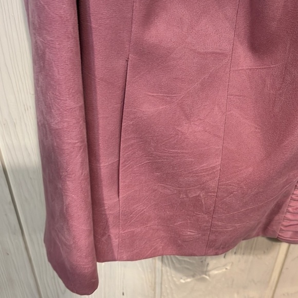 Tan JAY Mauve Blazer Size 16 Zipper Side Pockets - Picture 5 of 11